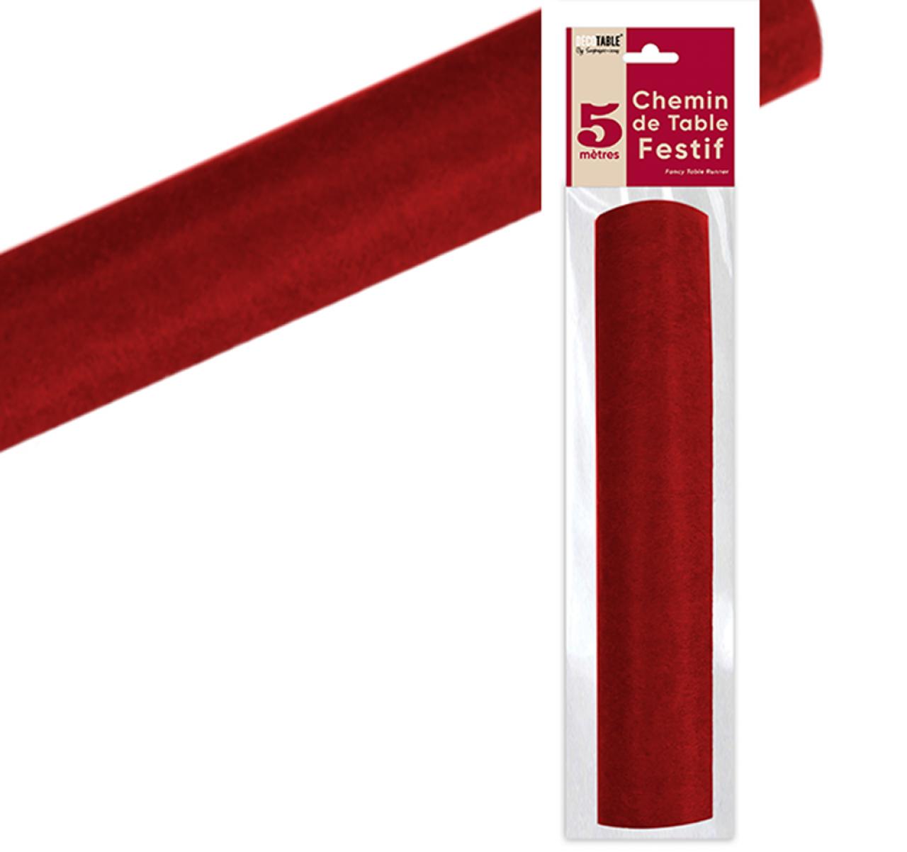 Chemin de table Intissé Uni 5 mètres