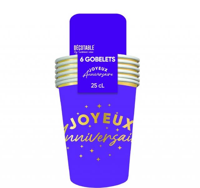 Gobelets Joyeux Anniversaire