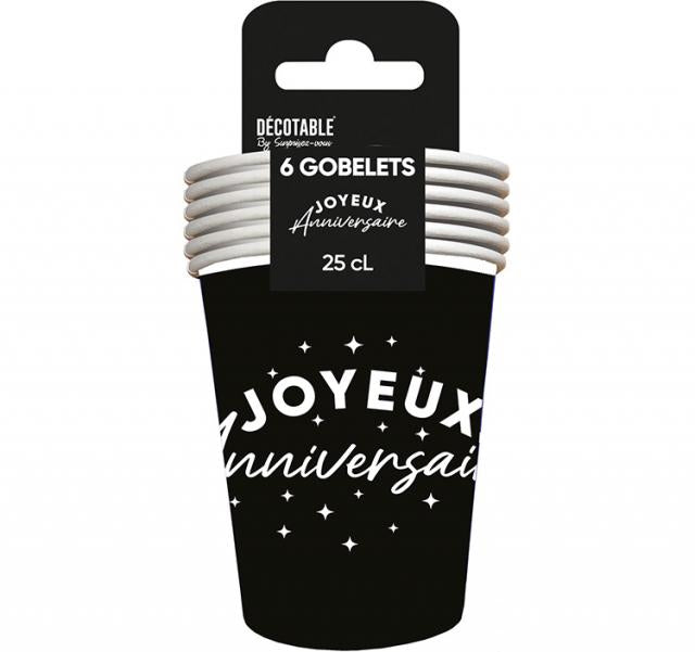 Gobelets Joyeux Anniversaire