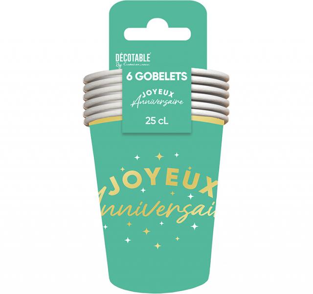 Gobelets Joyeux Anniversaire