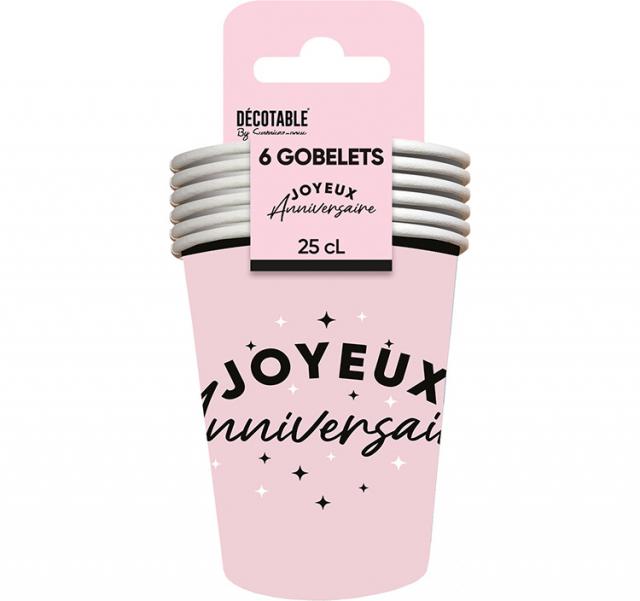 Gobelets Joyeux Anniversaire