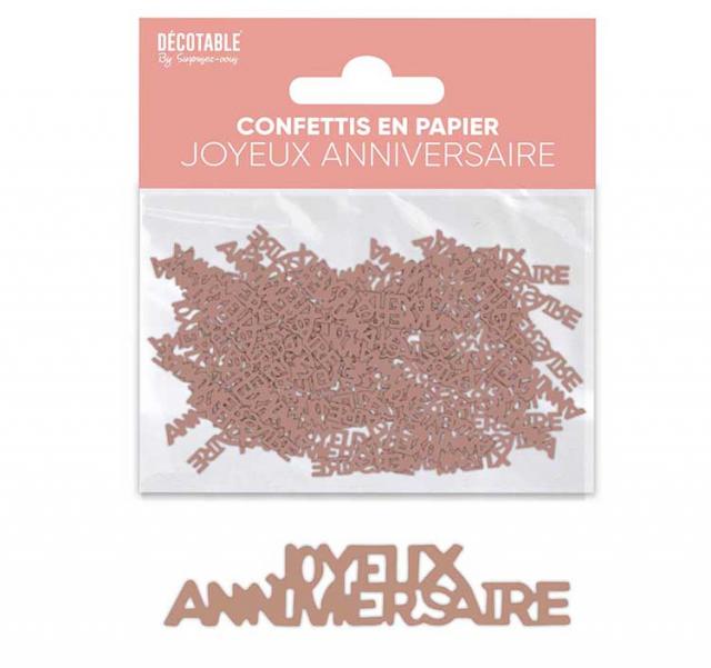 Confetti Joyeux Anniversaire papier