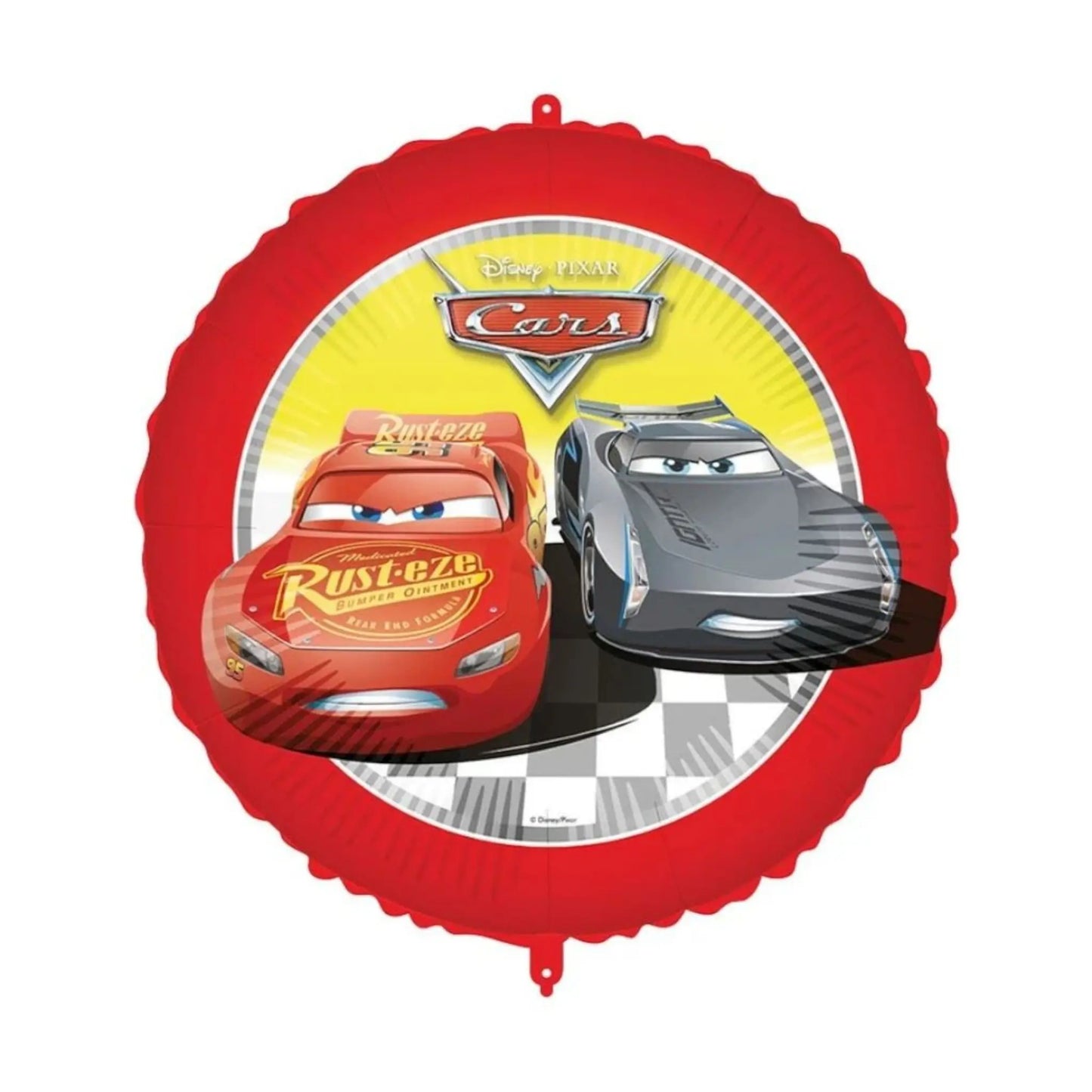 Ballon Cars 18" rond rouge – Flash McQueen & Jackson Storm