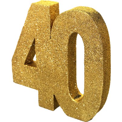 Décoration de table 40 ans