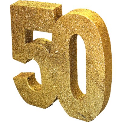 Décoration de table 50 ans