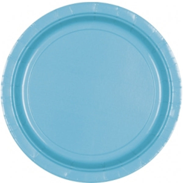 assiettes bleu
