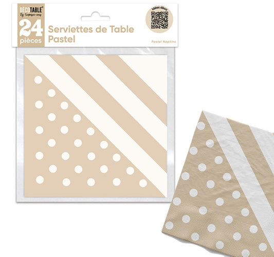 Serviettes Pastel