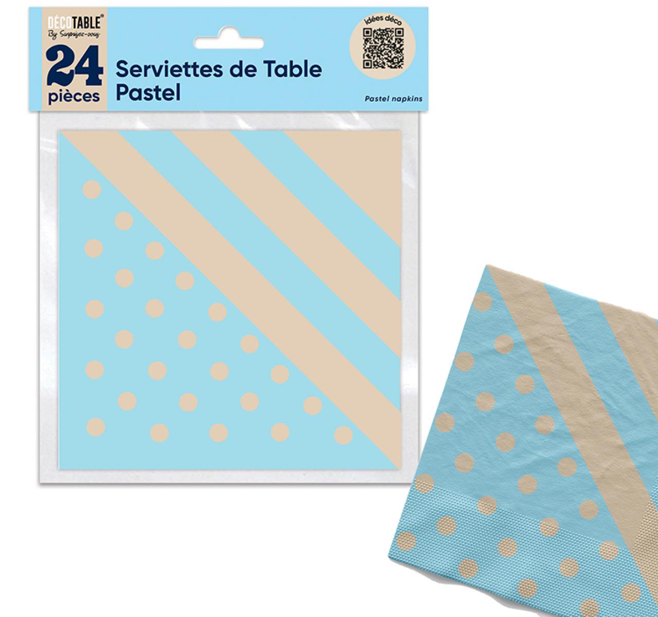 Serviettes Pastel