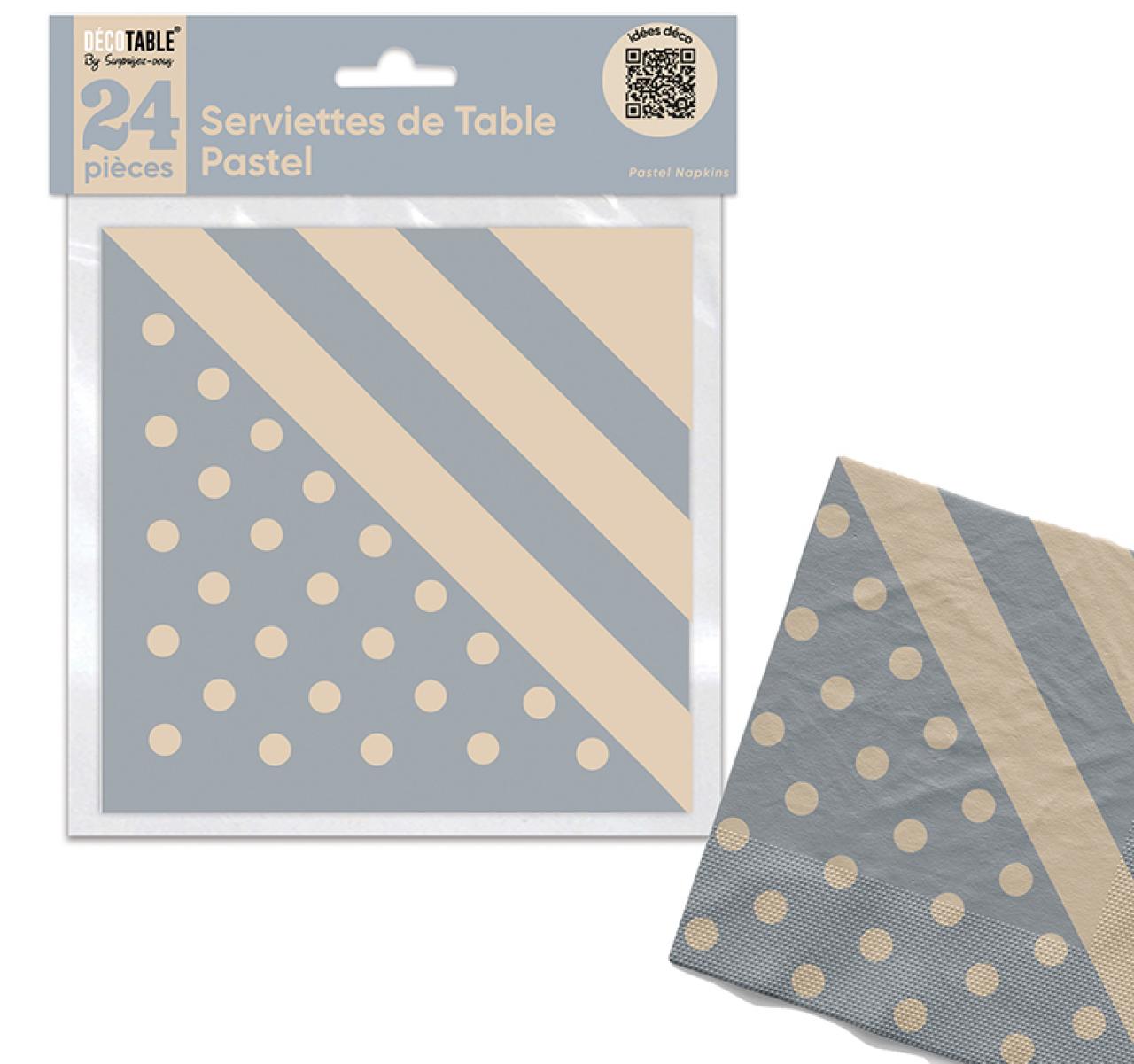 Serviettes Pastel