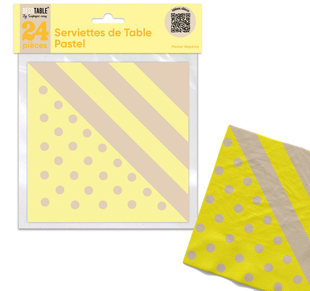 Serviettes Pastel