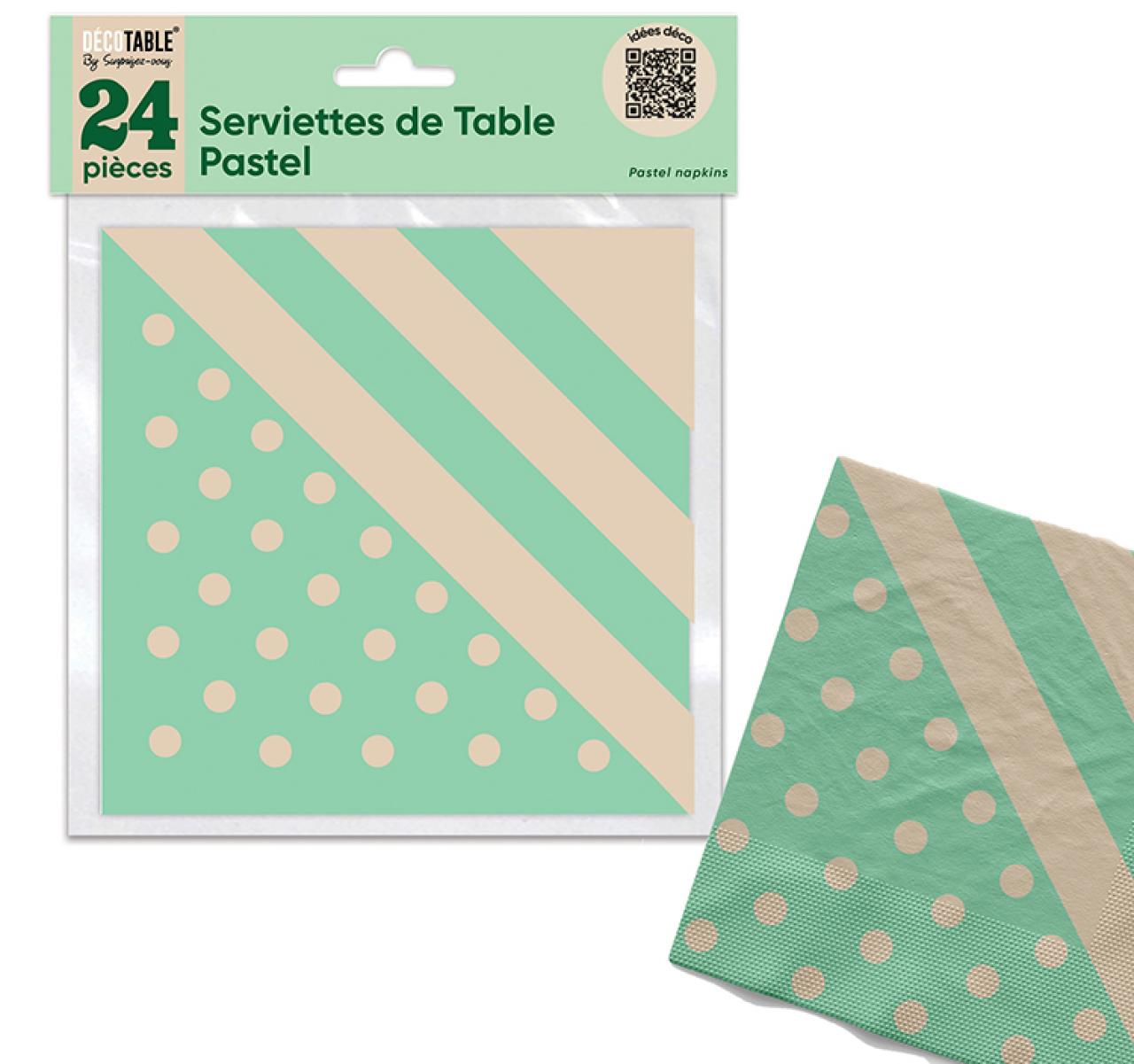 Serviettes Pastel