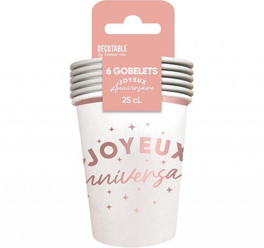 Gobelets Joyeux Anniversaire