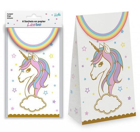 Sachets en papier licorne