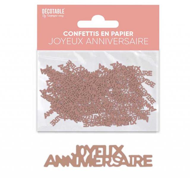 Confetti Joyeux Anniversaire papier