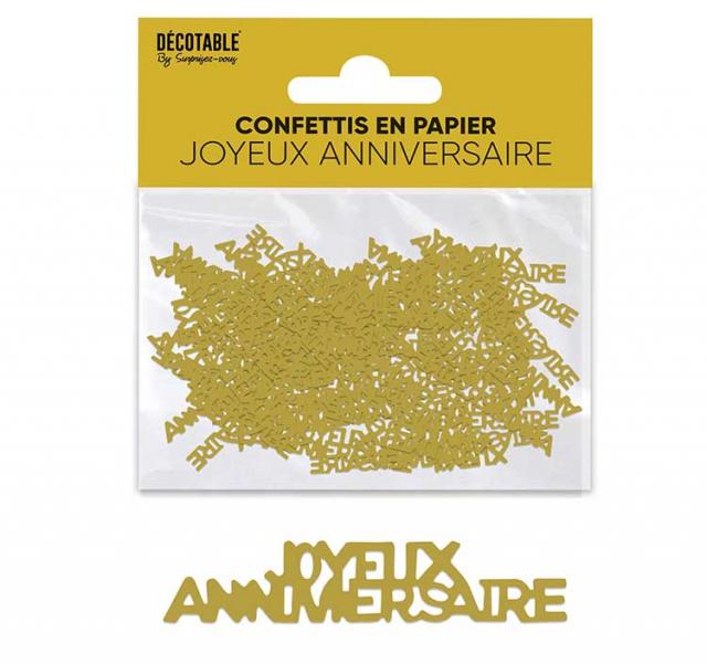 Confetti Joyeux Anniversaire papier