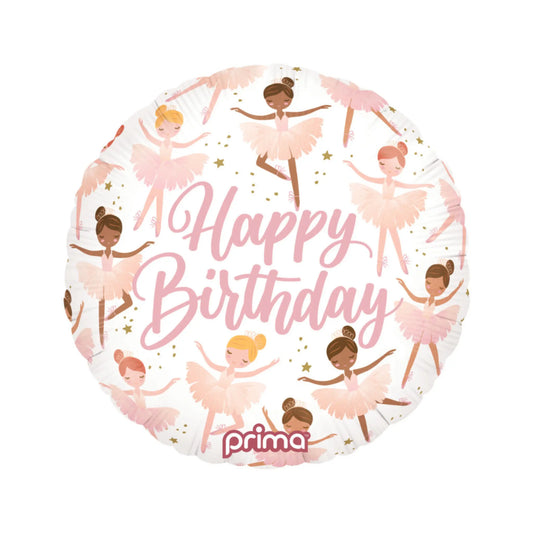 Ballon Happy Birthday Ballerines 18"