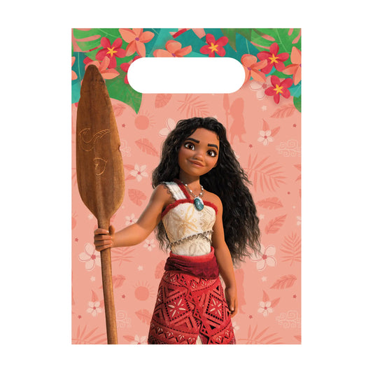 Sacs de fête Vaiana / Moana 2 – Lot de 4 en papier FSC