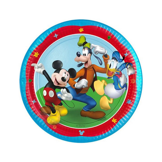 Assiettes d’anniversaire Mickey Mouse – Lot de 8