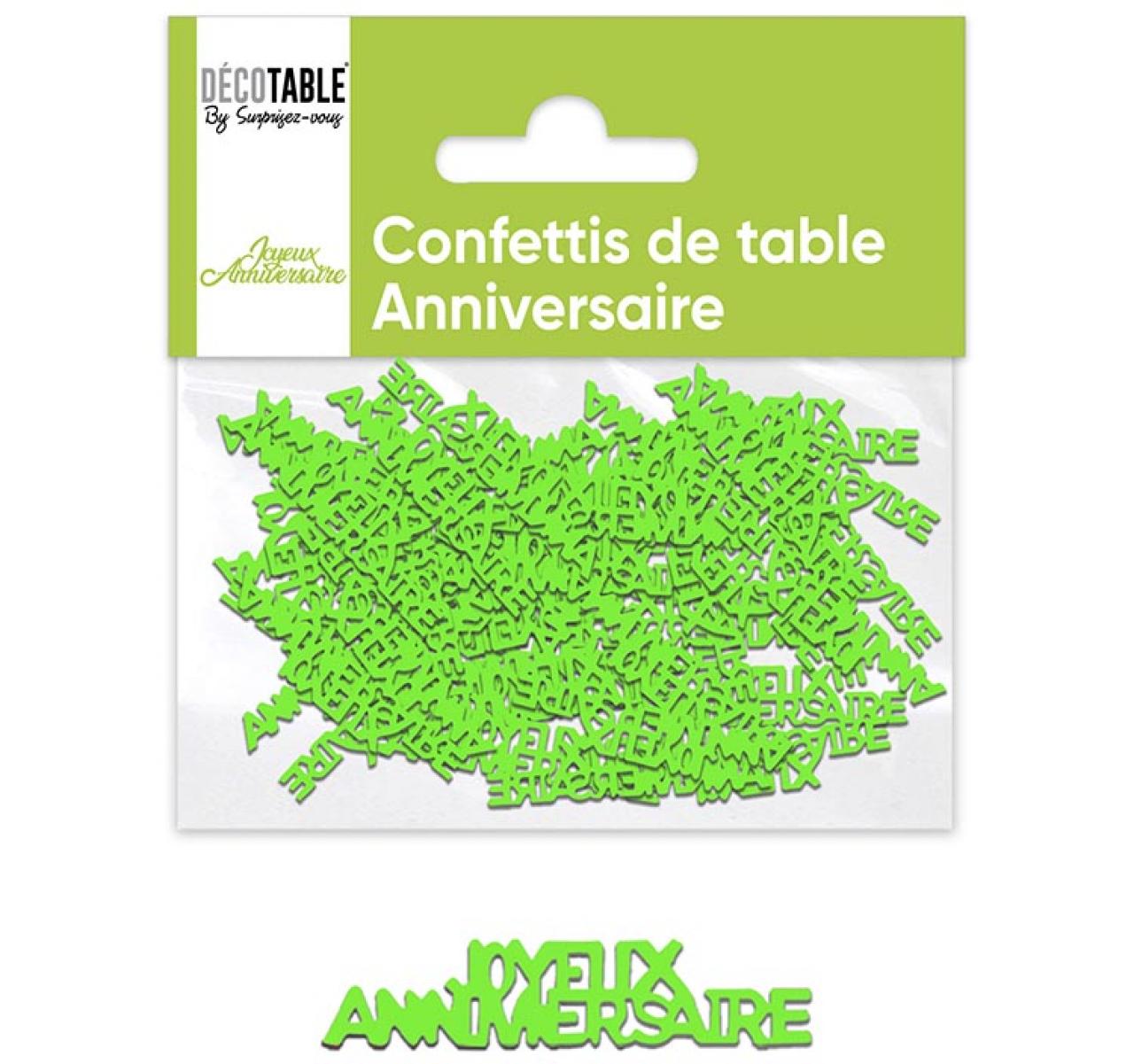 confete de feliz aniversário de papel