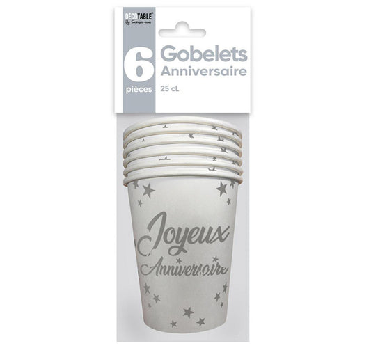 Gobelets anniversaire