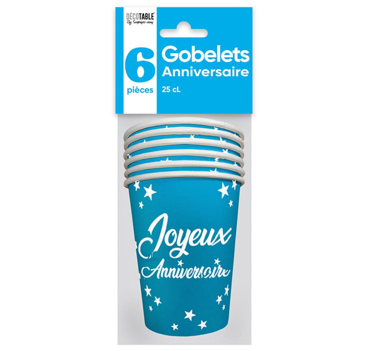 Gobelets anniversaire