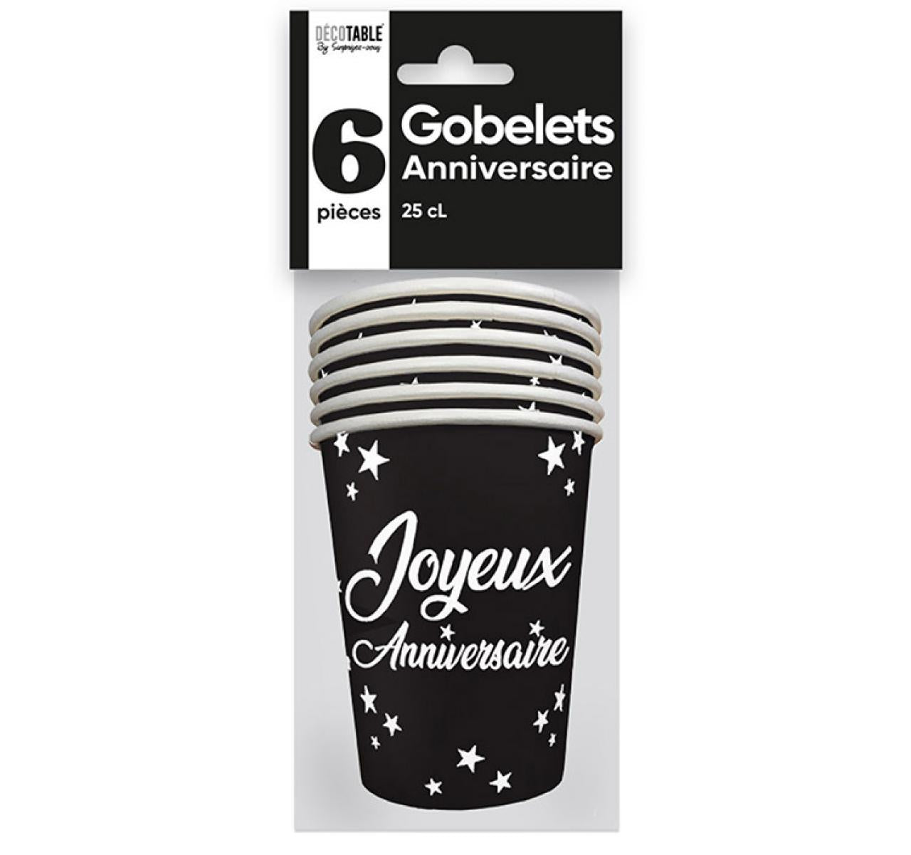 Gobelets anniversaire