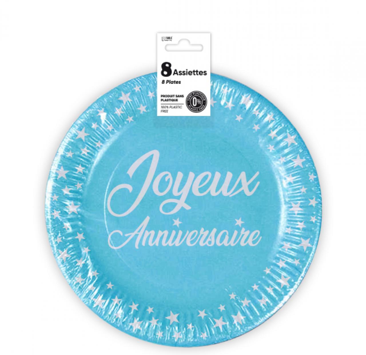 assiettes anniversaire