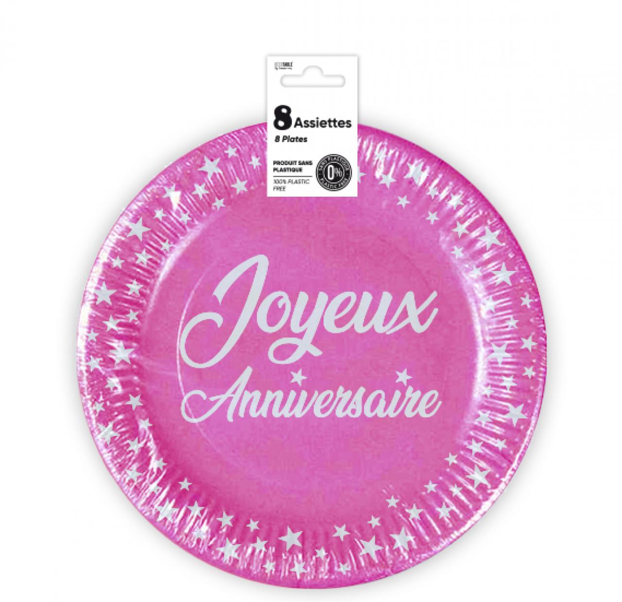 assiettes anniversaire