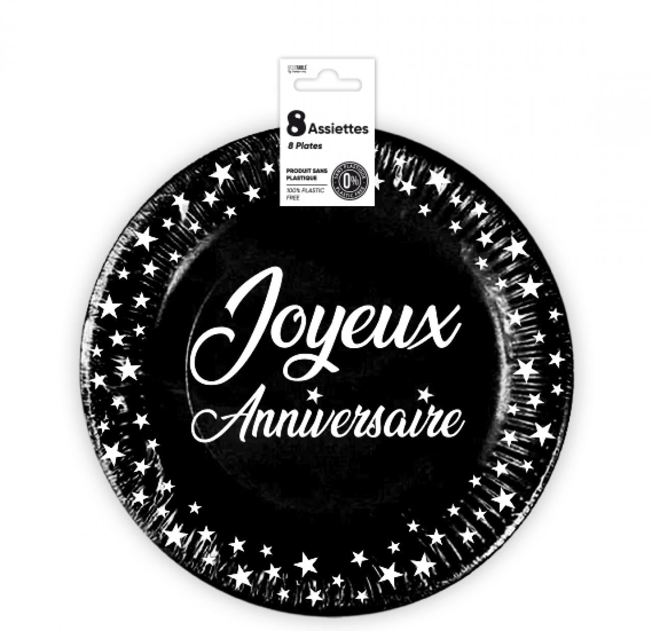 assiettes anniversaire