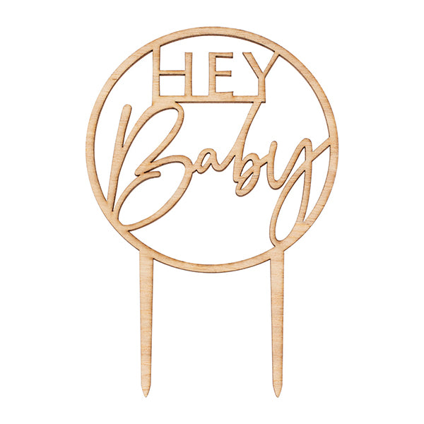 Cake topper hey baby