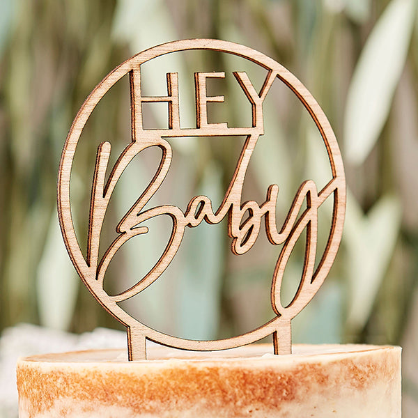 Cake topper hey baby