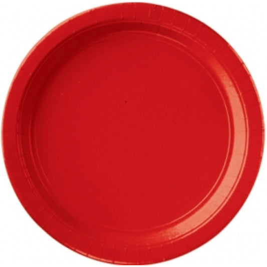 assiettes rouge